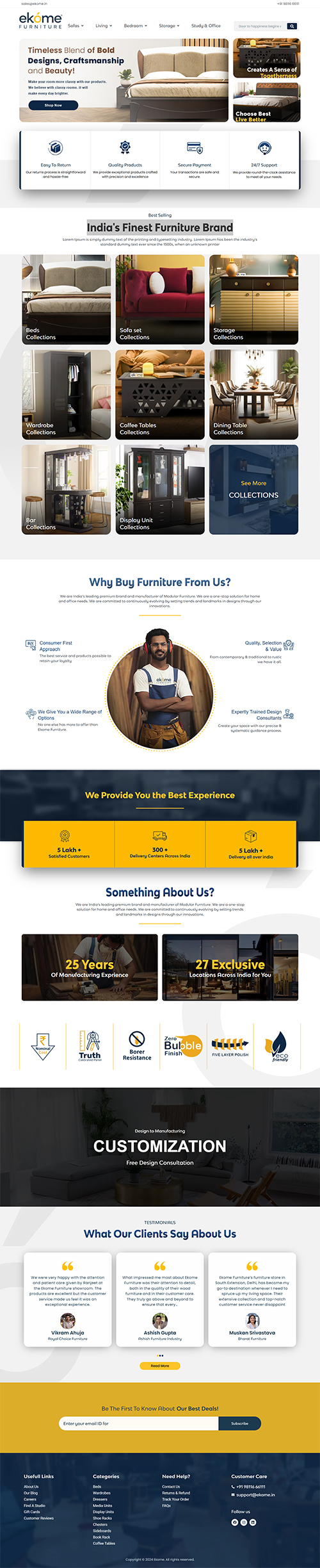 Ekome - Furniture & E-commerce Website